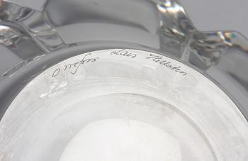 SKÅL, glas, Orrefors, Lars Hellsten. Sign.