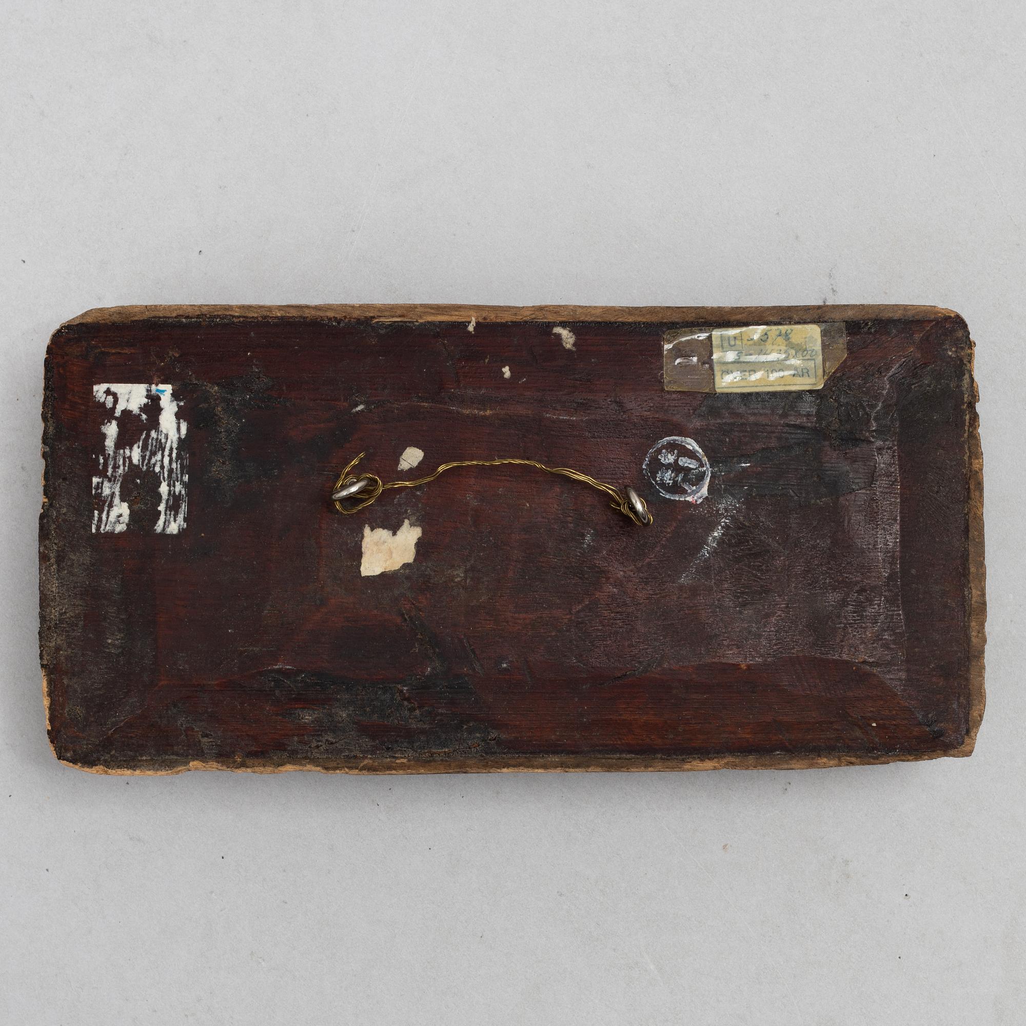 A group of three Chinese wooden panels, late Qing dynasty / around 1900.