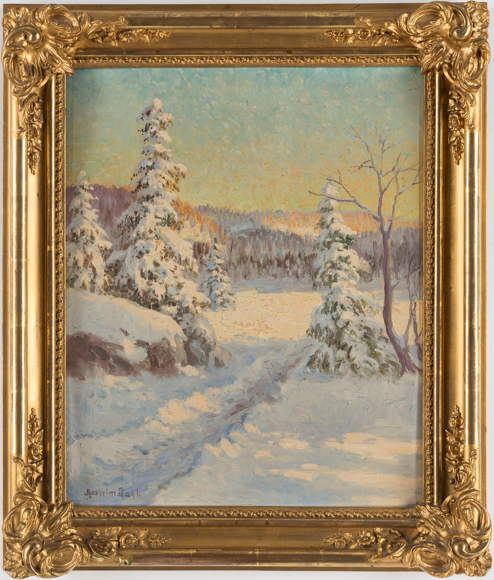 ANSHELM DAHL, oil on canvas, signed.