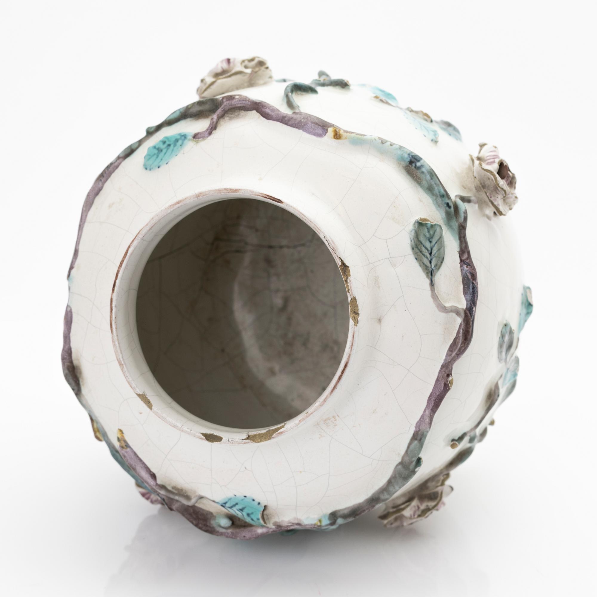 Faience potpourri vase, Marieberg, 18th century.