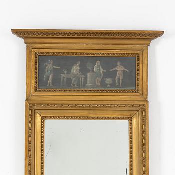 A late Gustavian mirror, around the year 1800.