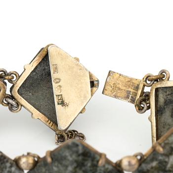 ARMBAND med kolmårdsmarmor.