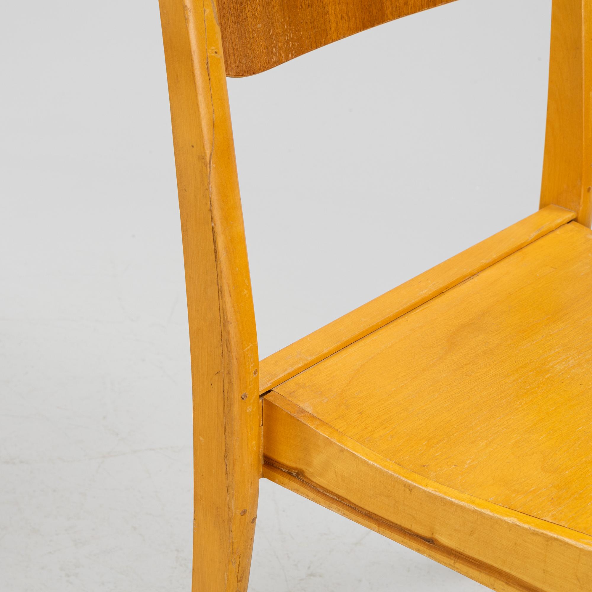 A set of six chairs, Edsbyverken, mid 20th Century.