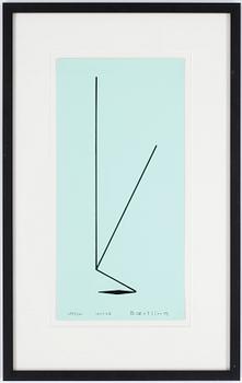 Olle Baertling · OLLE BAERTLING, färgserigrafi. Signerad och daterad 1957-68. Numrerad 254/300.