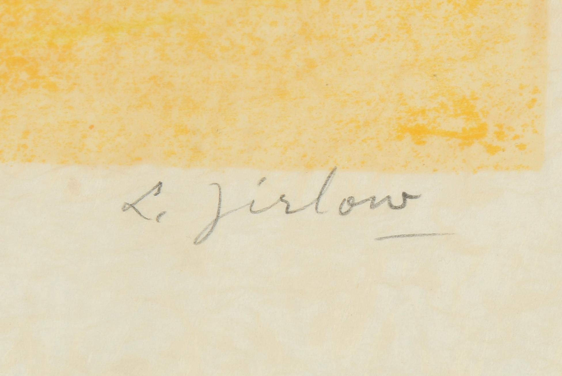 LENNART JIRLOW, färglitografi, signerad, HC-upplaga.