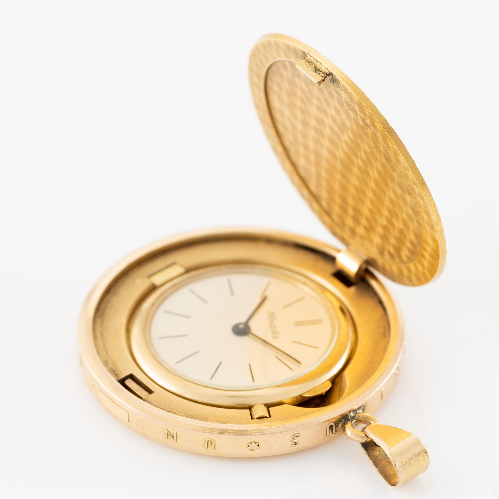 Nivada, pocket watch, "Coin Watch", "Twenty Dollars", 34.5 mm.