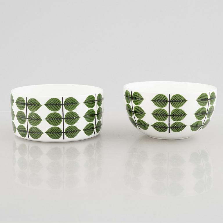 Stig Lindberg, servis, 50 delar, flintgods, "Berså", Gustavsberg, 1900-talets senare del.