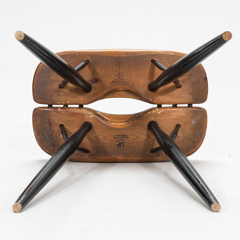Ilmari Tapiovaara, a 1960/1970's 'Pirkka' stool for Laukaan Puu.
