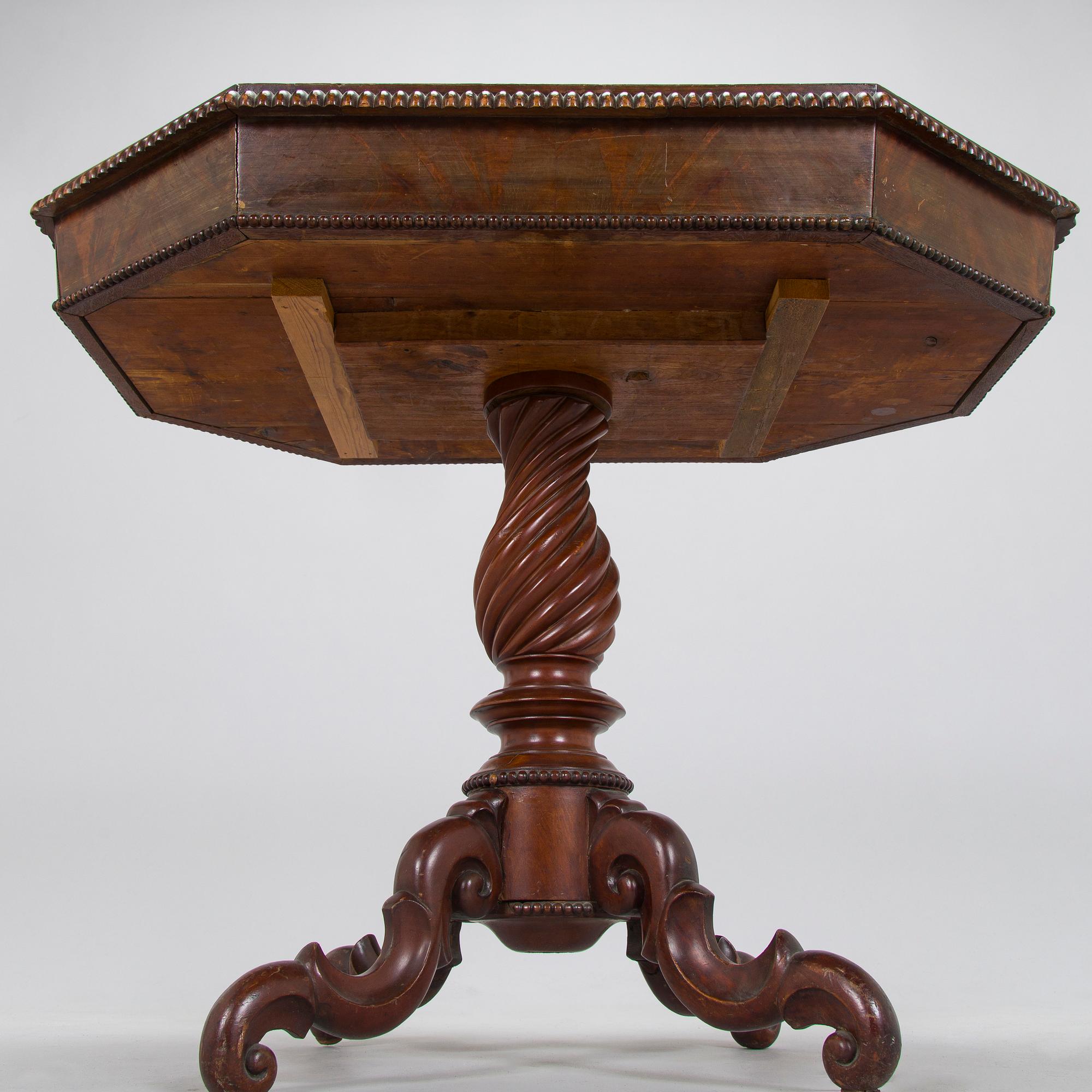 Display table, late 19th century.