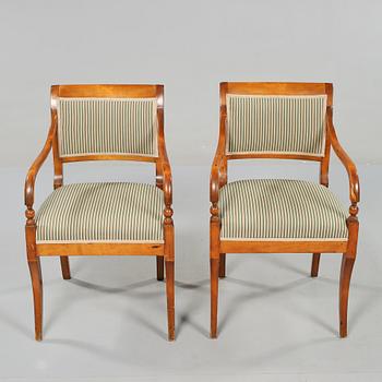 KARMSTOLAR, ett par, Karl Johan, 1800-talets första hälft.