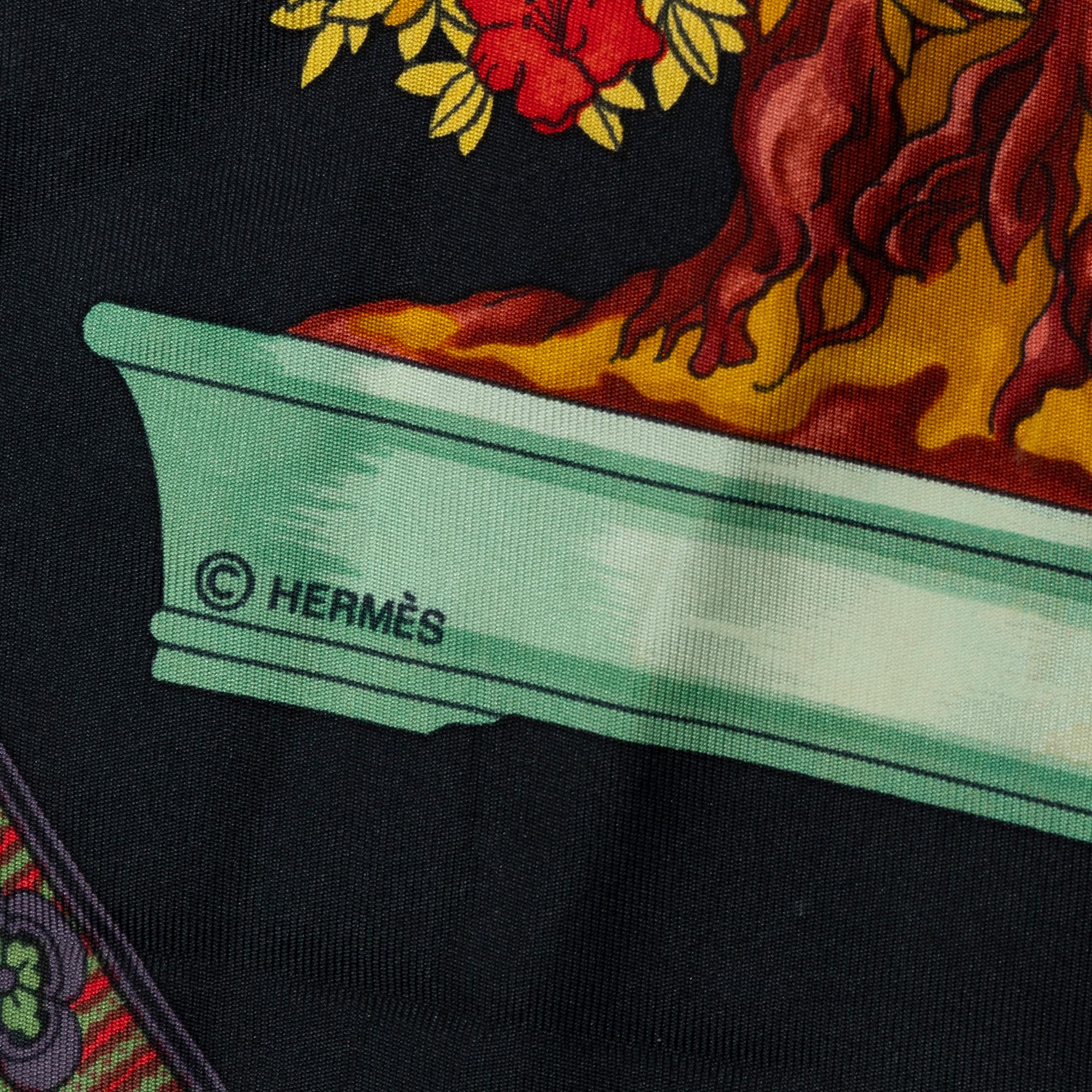 Hermès, scarf, "Les Beaux Jours de Bonsai".