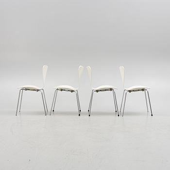 Arne Jacobsen, stolar, 4 st "sjuan", Fritz Hansen, 1964-72.