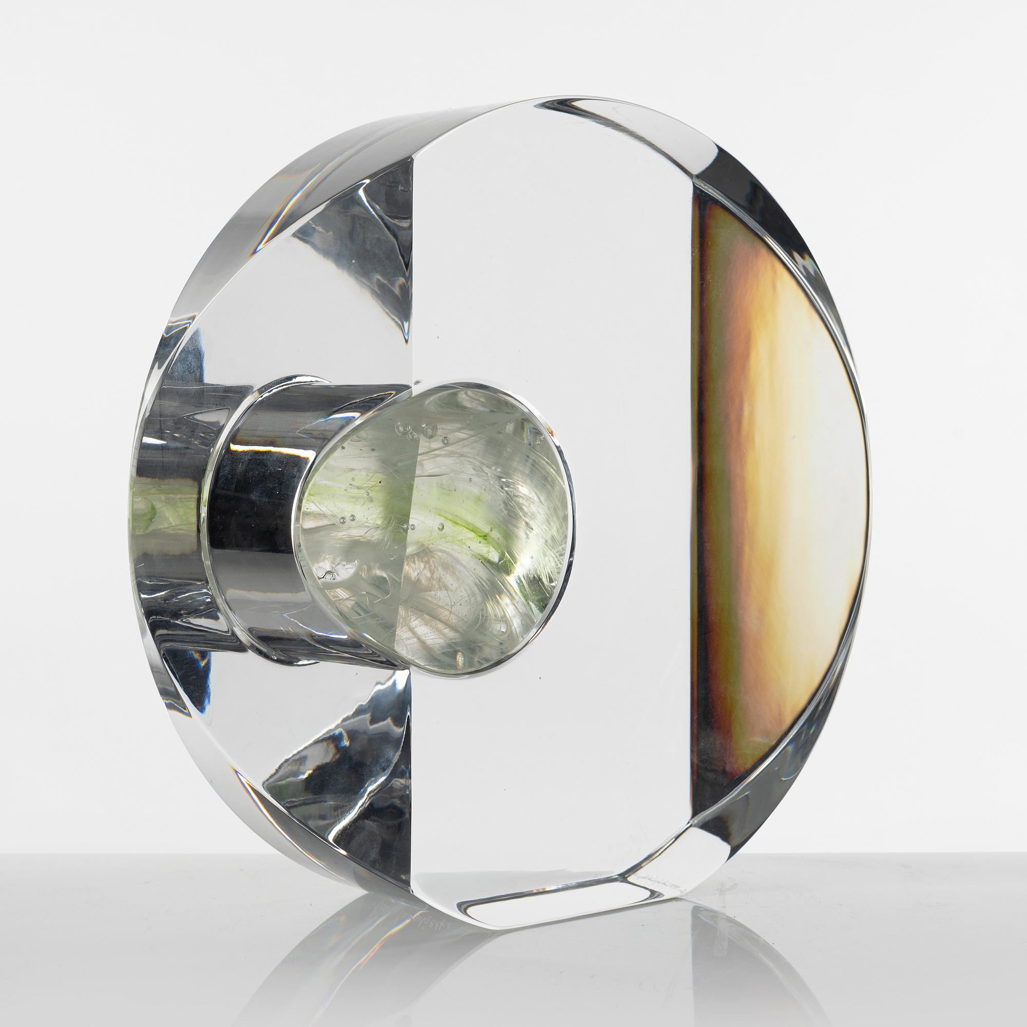 Erika Lagerbielke, unik skulptur, Orrefors, 2002.