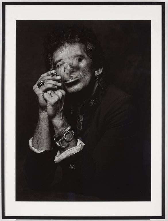 Albert Watson, "Keith Richards, New York City, 1998".