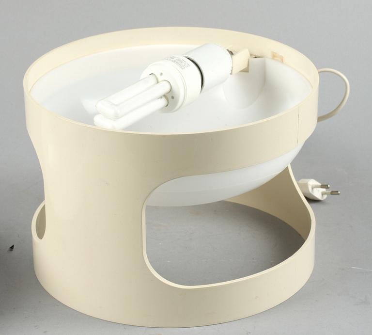 BORDSLAMPA, plast, Joe Colombo, Huskvarna, 1960-tal.