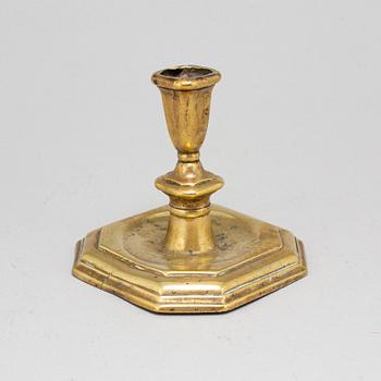 LJUSSTAKE, brons, 1700-tal.