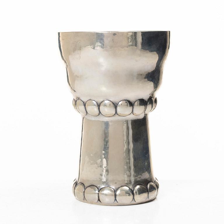 Vase, silver, Art Nouveau, Denmark, 1917.