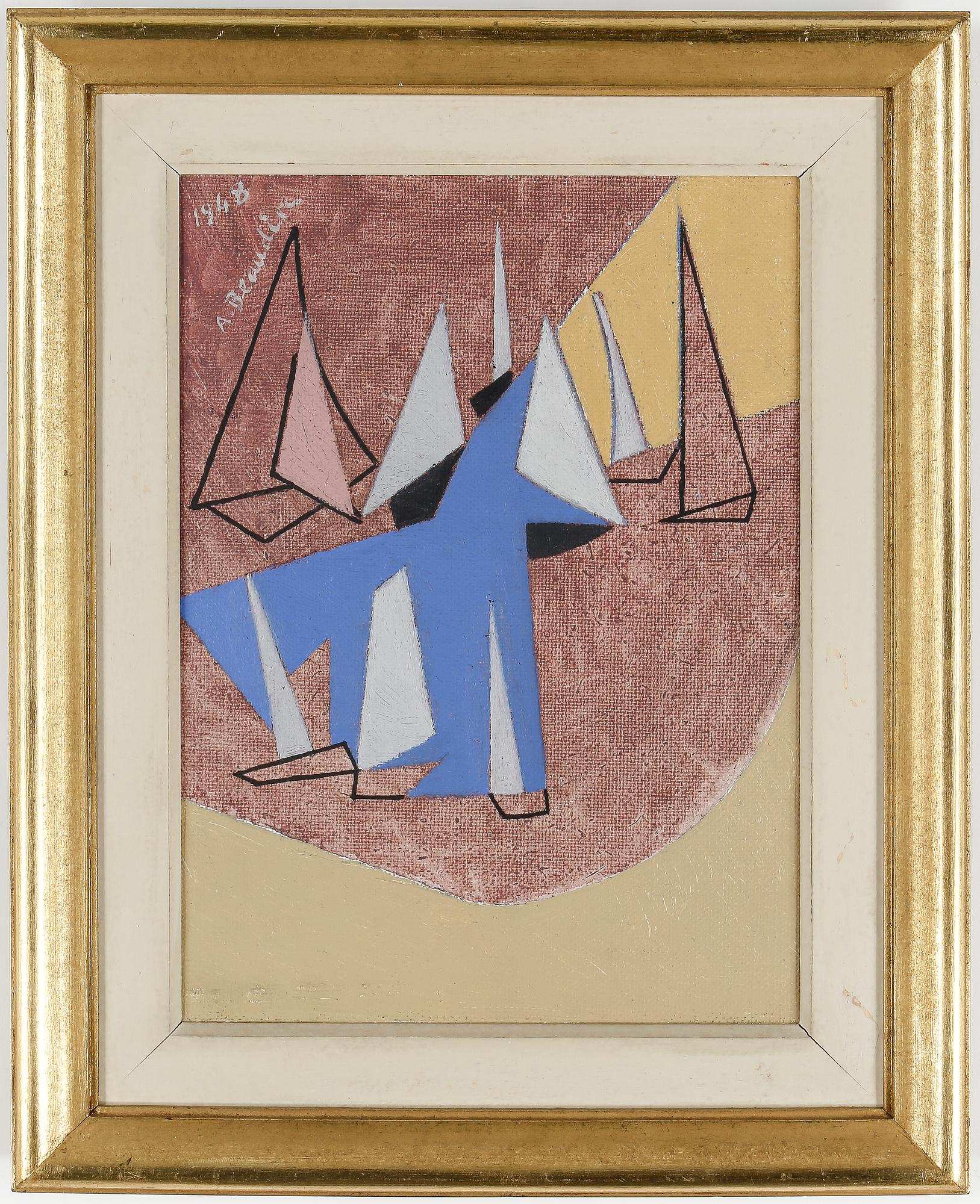 ANDRÉ BEAUDIN, olja på duk, signerad och daterad 1948.