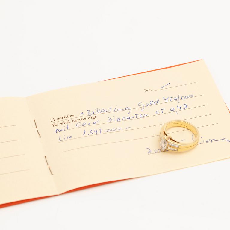 Willy Wiemann, Ring in 18K gold and diamonds, Merano, Italy.