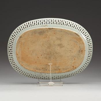 BRICKA, kompaniporslin. Qing dynastin, Qianlong (1736-95).