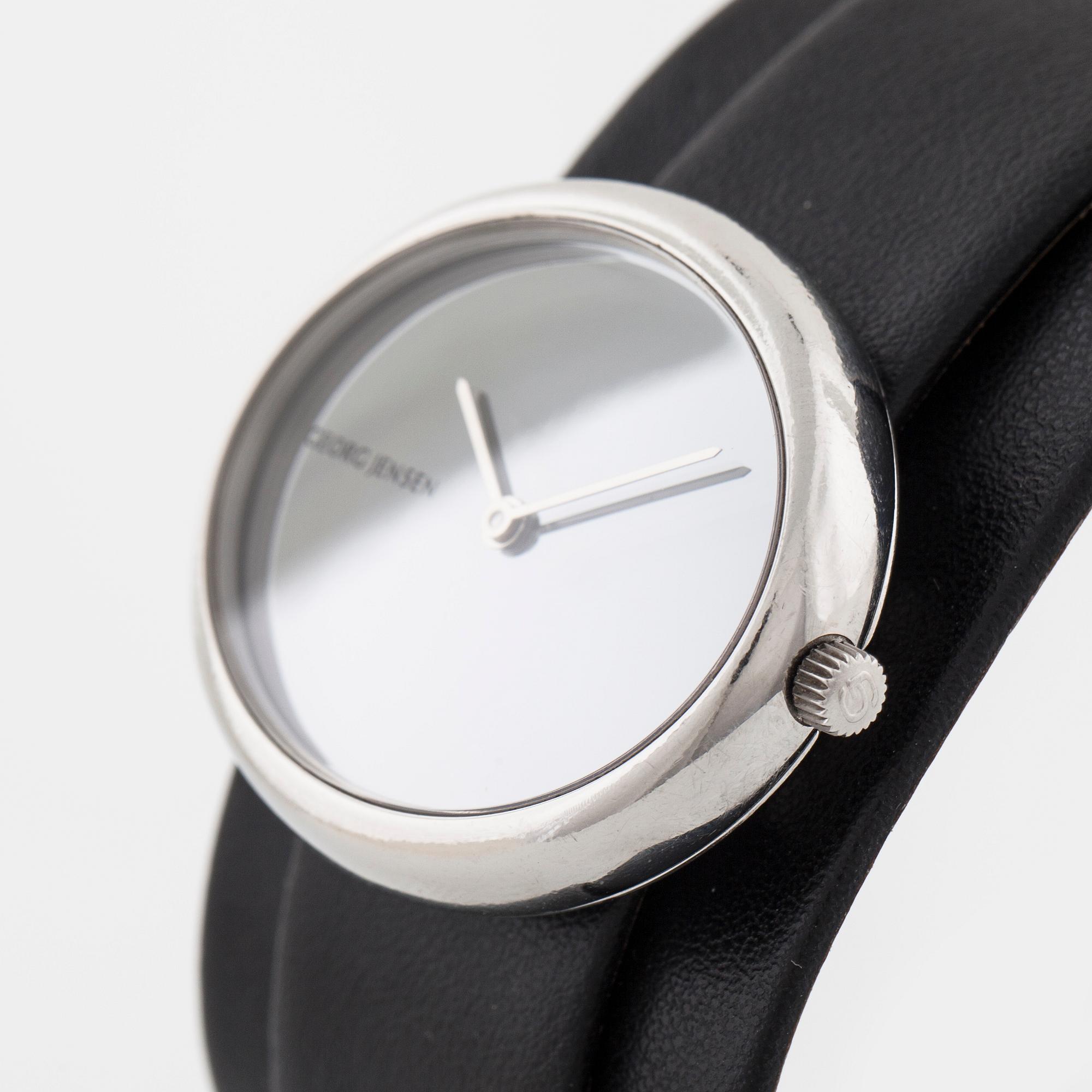 GEORG JENSEN, armbandsur, "Vivianna oval", design Vivianna Torun Bülow-Hübe, 32x24 mm.