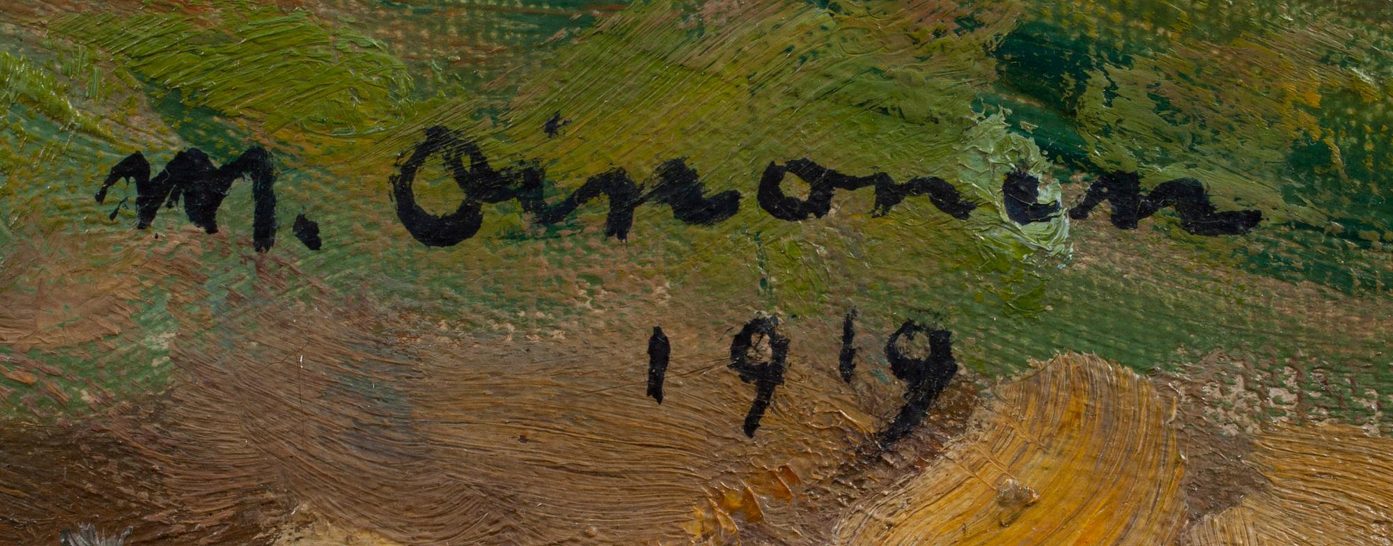 MIKKO OINONEN, olja på duk, signerad och daterad 1919.