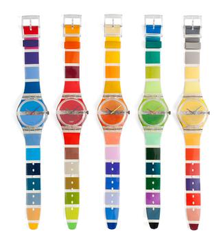 164. Swatch - Stephen Dean Set. Plastic. Quartz. 34mm. Limited Limited edition 120/1000. Spring / summer 2001.