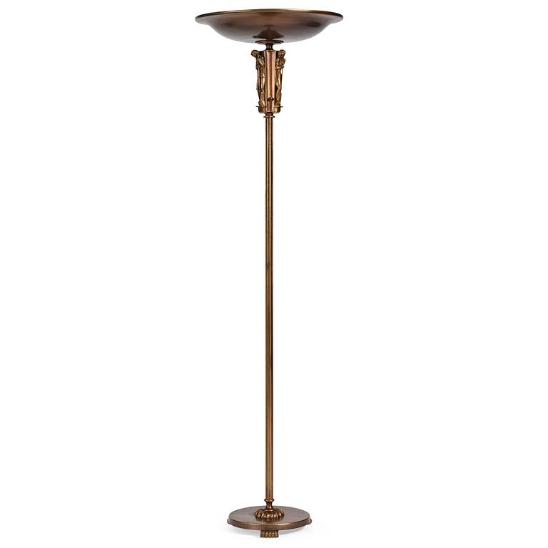 Atelier Torndahl tillskriven, uplight/ golvlampa, Swedish Grace, 1930-40-tal.