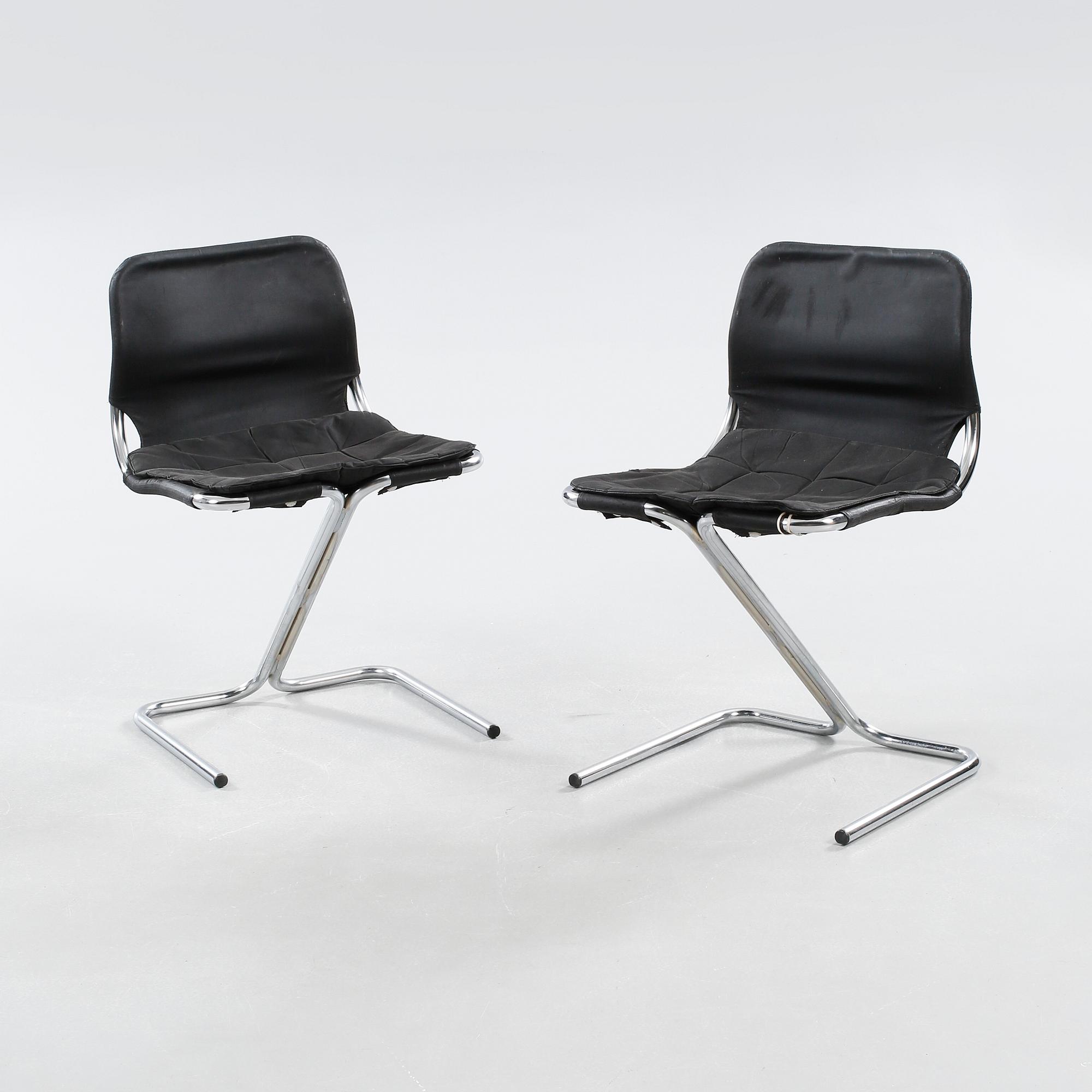 RUUD EKSTRAND OCH CHRISTER NORMAN, stolar, 4 st, "Formula", Dux, 1970-tal.