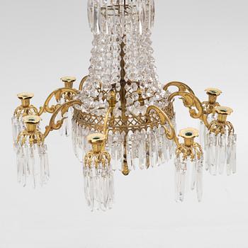 A chandelier, late 19th Century.