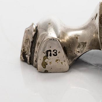 Samovar, försilvrad mässing, Teile, Ryssland 1882.