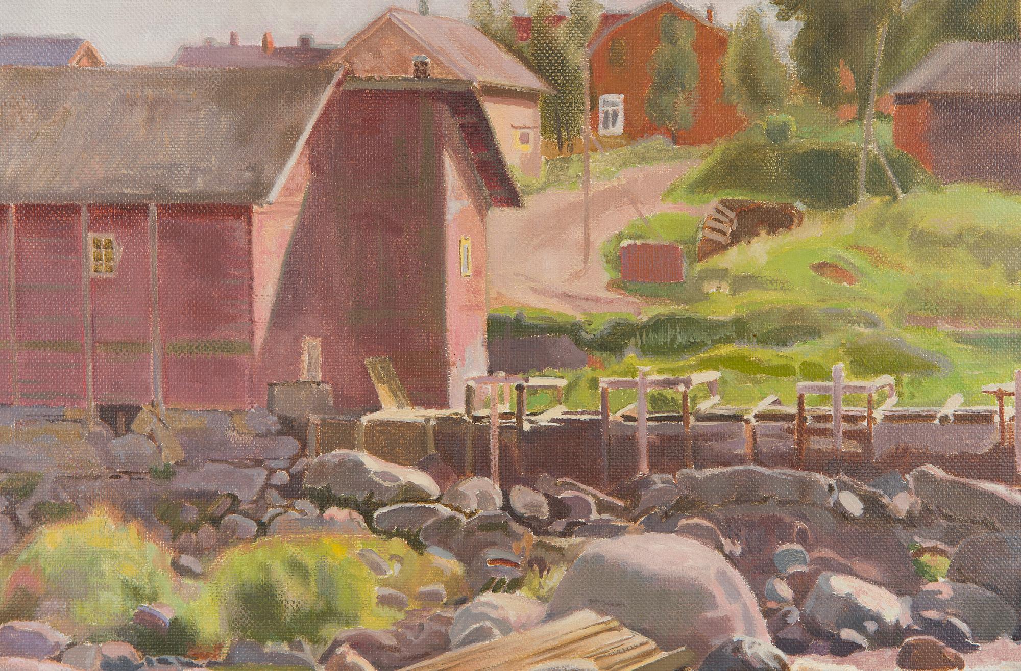 Antti Favén, The Village by the Shoreline.