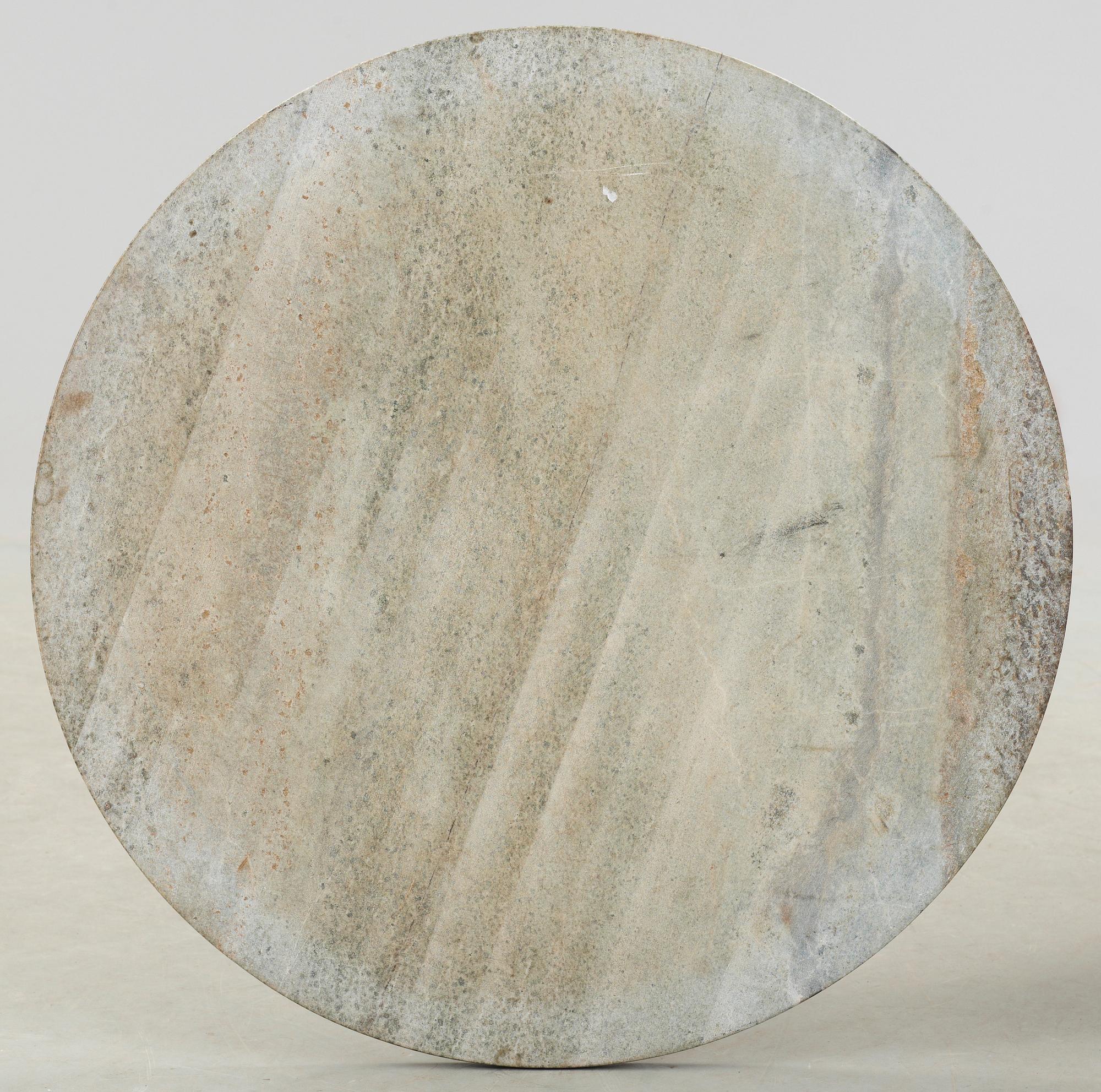 BORDSSKIVA, kolmårdsmarmor, 1900-tal.