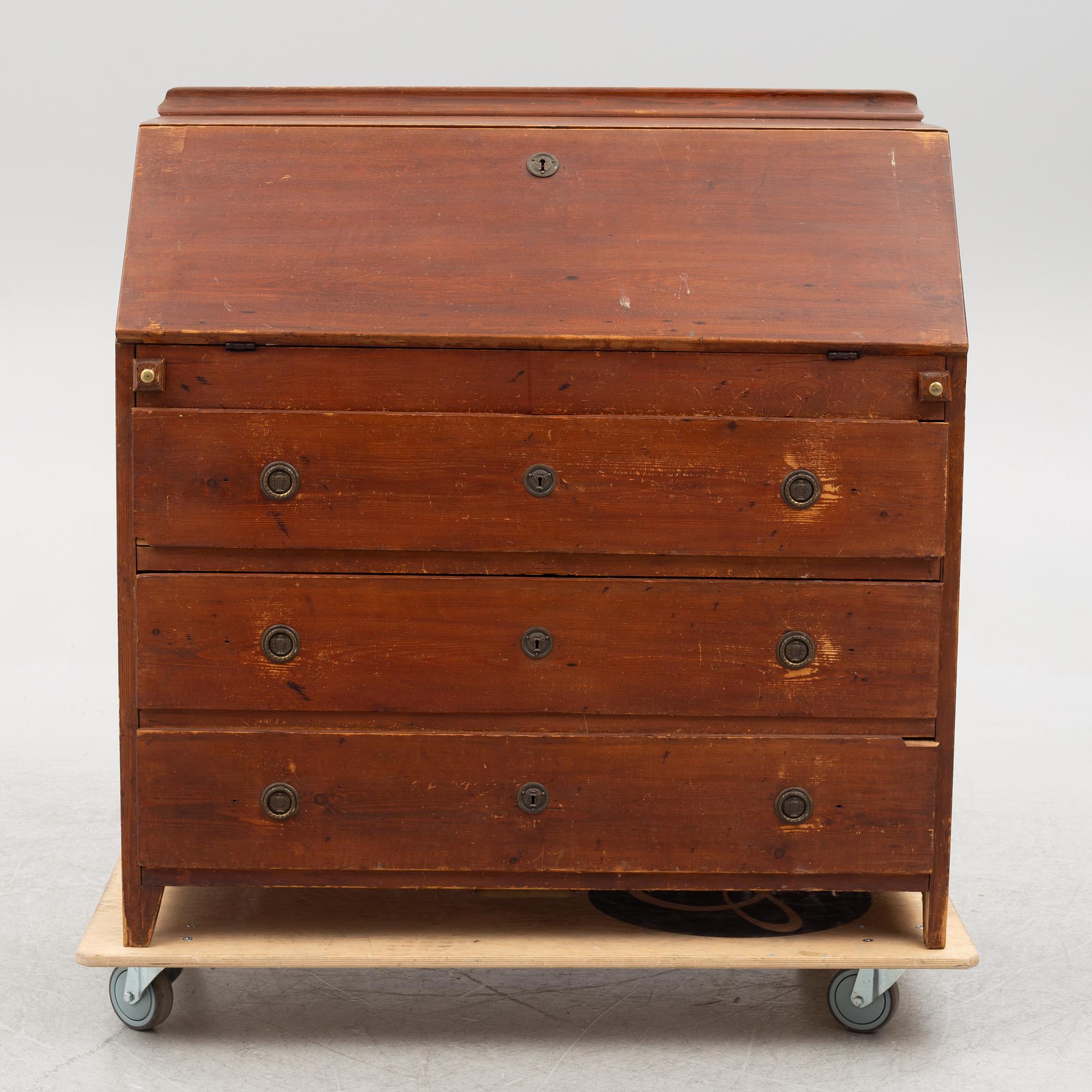 A secretaire, 19th Century.