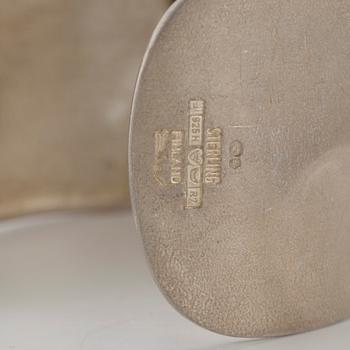 BJÖRN WECKSTRÖM, armband av sterlingsilver, "Mannen från Merkurius", Lapponia 1970. Vikt ca 70 gram.