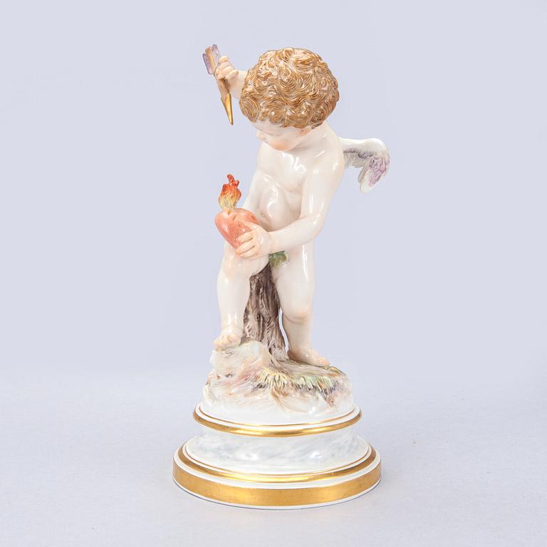 FIGURIN, porslin, Meissen, 1800-tal.