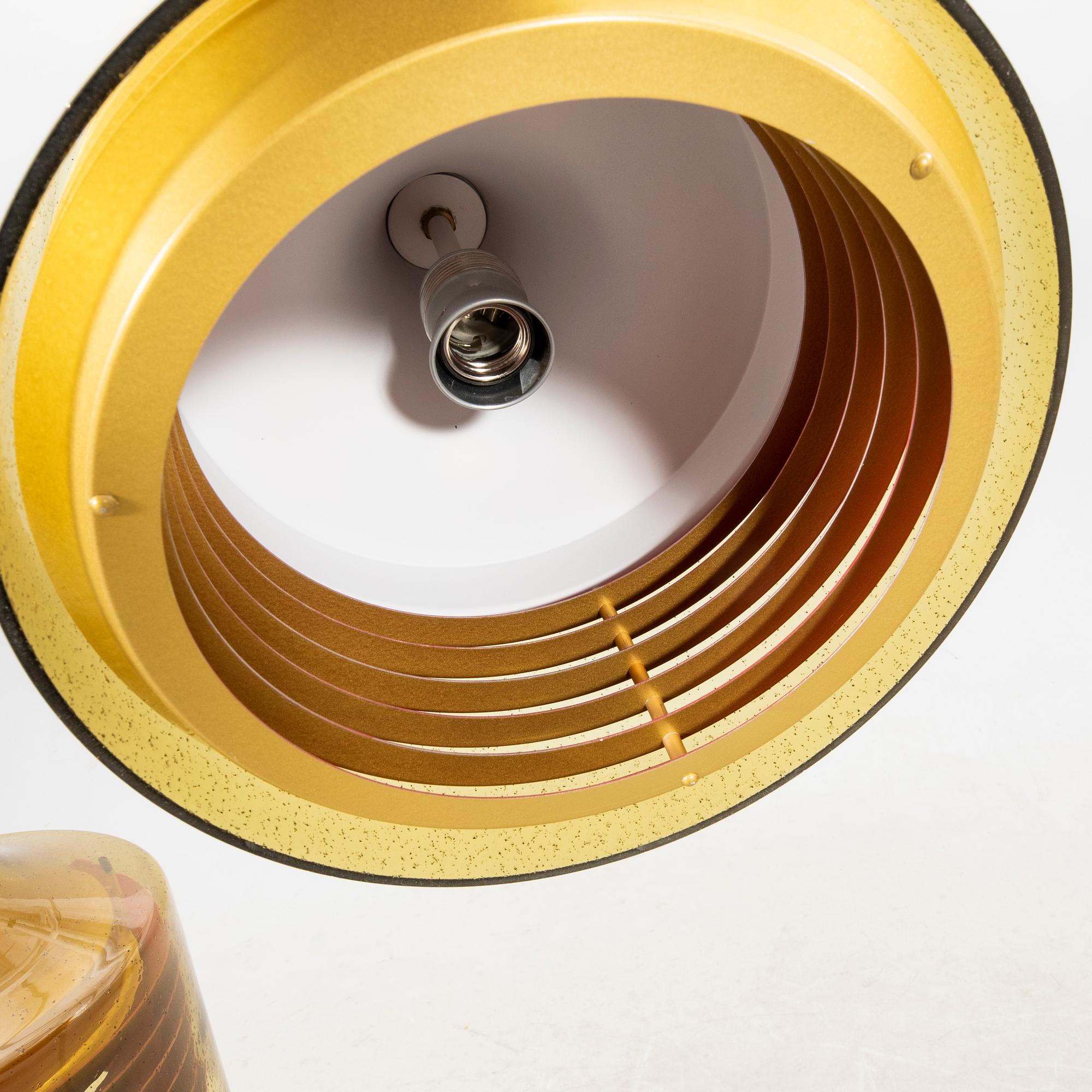 Ceiling lamps, a pair of Fagerhult from the 1960s/70s.