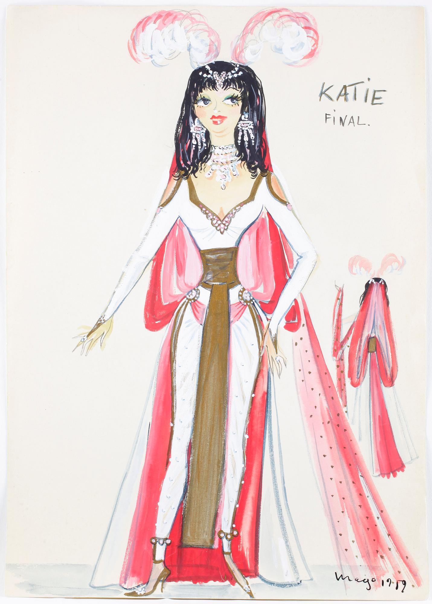 MAX GOLDSTEIN, ca 60 st, teckningar, dräktskisser, blyerts och tusch, delvis sign o dat.