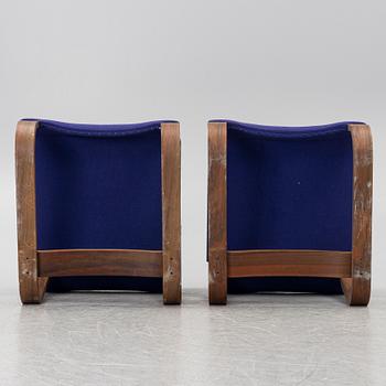 Jan Bocan, a pair of armchairs, Thonet, executed for the Czechoslovakian Embassy, Stockholm 1972.