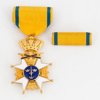 Order of the Sword, Sweden, Knigth's cross, in case.