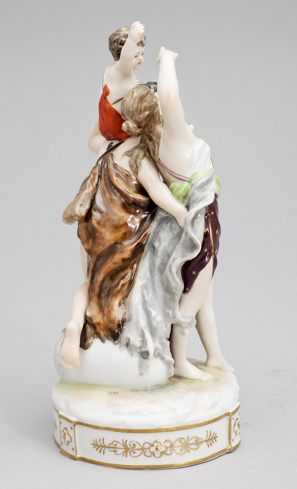 FIGURIN, porslin, Wien, troligen tidigt 1900-tal.