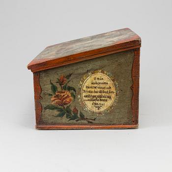 A brides box, dated 1896.