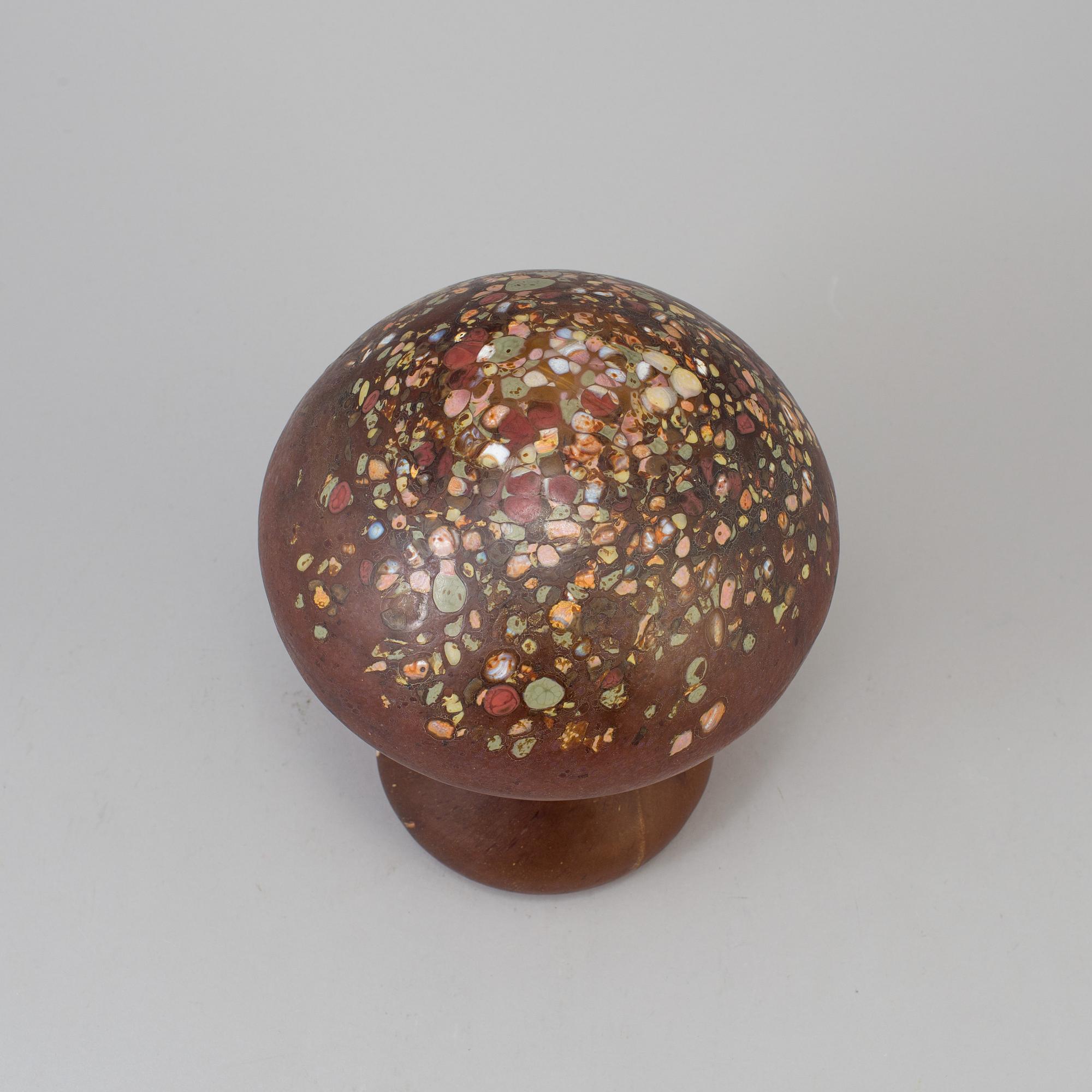 MONICA BACKSTRÖM, "Svamp", skulptur, glas, Kosta, 1980-tal.