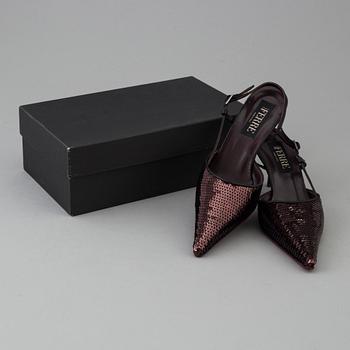 Sequin slingbacks by Jean ferre.