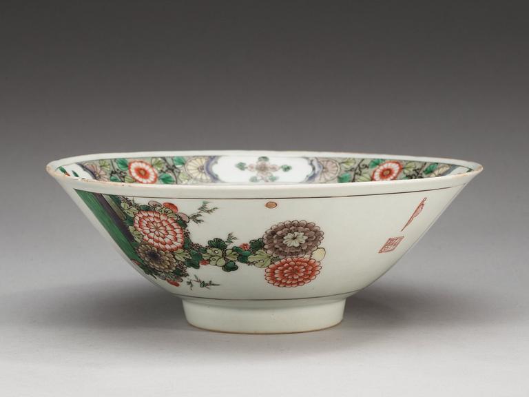 SKÅL, porslin, Qing dynastin, Kangxi (1662-1722).