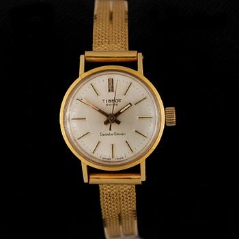 ARMBANDSUR, dam, 18k guld, Tissot, 1970-tal. Vikt ca 26,5 gram.