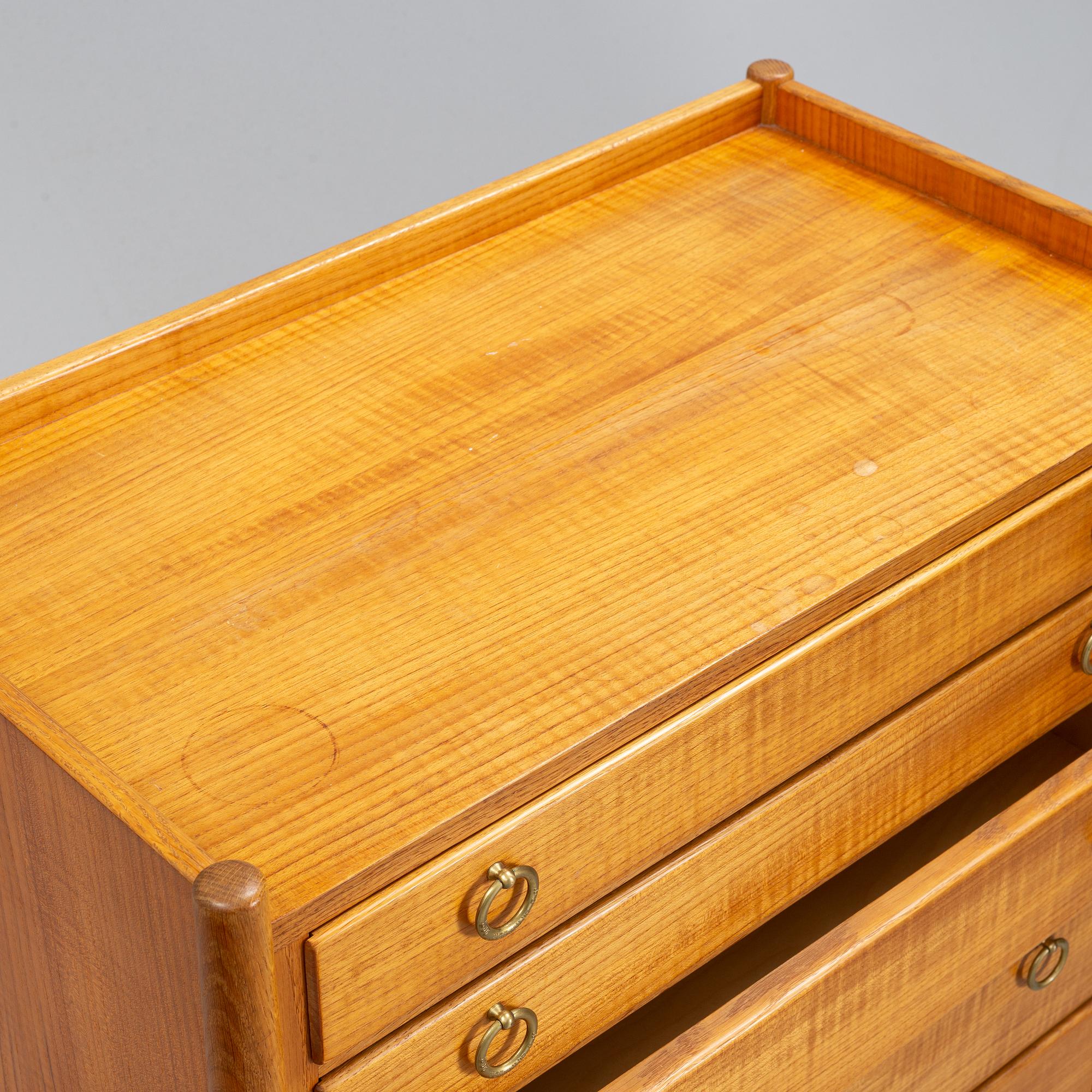 Three teak chest of drawers, 1960's.