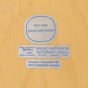 Bruno Mathsson, & Piet Hein, soffbord, "Superellips", Fritz Hansen, Danmark.