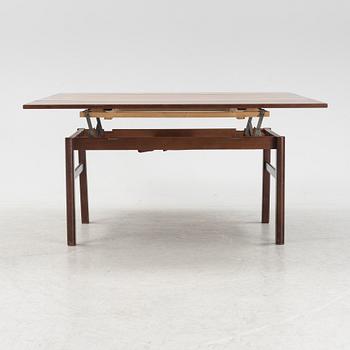 A convertable rosewood dining table/coffee table, 1960's/70's.