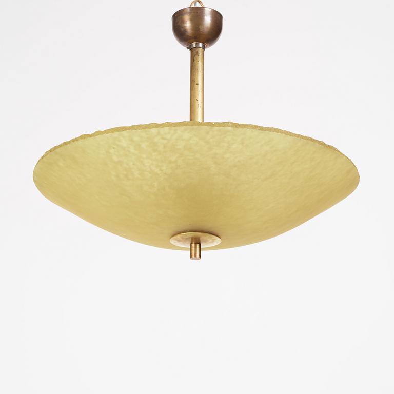 Swedish Modern, a pair of ceiling lamps, 1930s-40s.